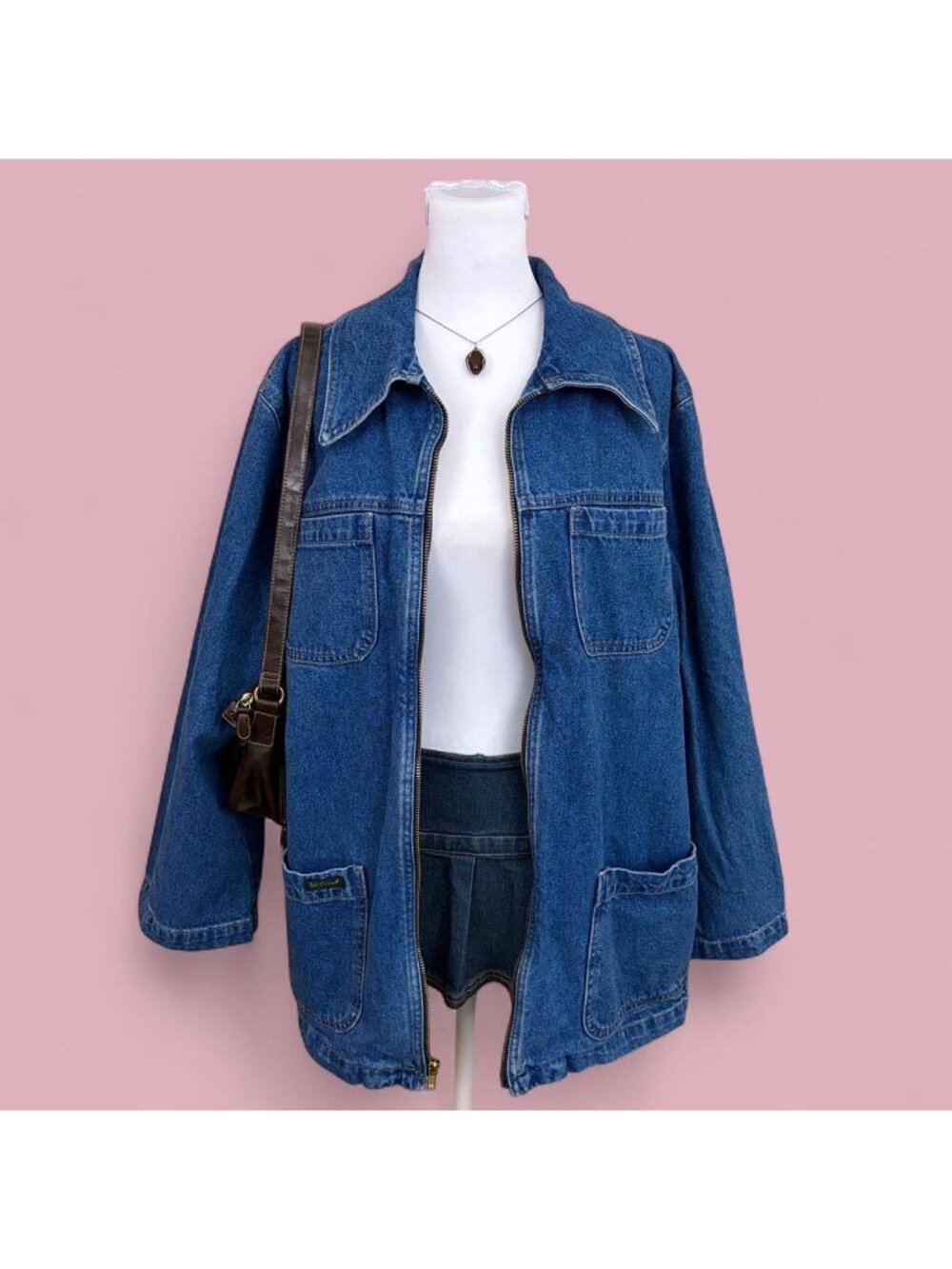 90s denim chore coat barn jacket
